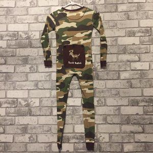 Lazy One "BUCK NAKED" Camouflage One Piece PJ'S